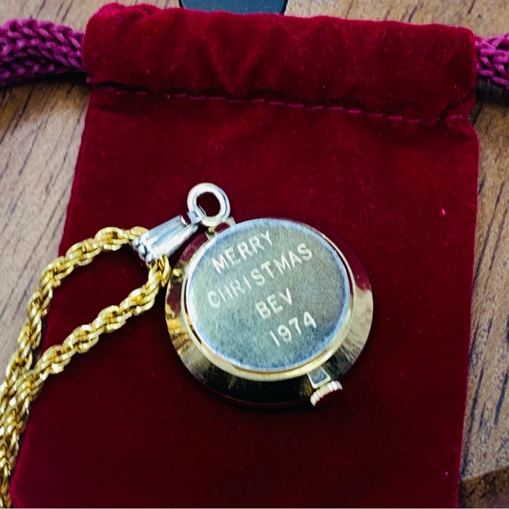 Vintage Bulova Caravelle Gold Tone Watch Chain Necklace - Picture 4 of 4